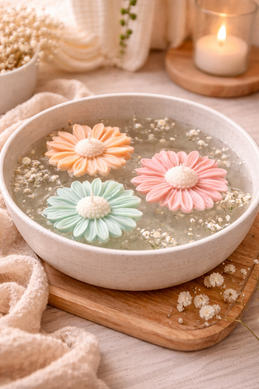 Floating Daisy - 3er Set schwimmende Duftkerzen